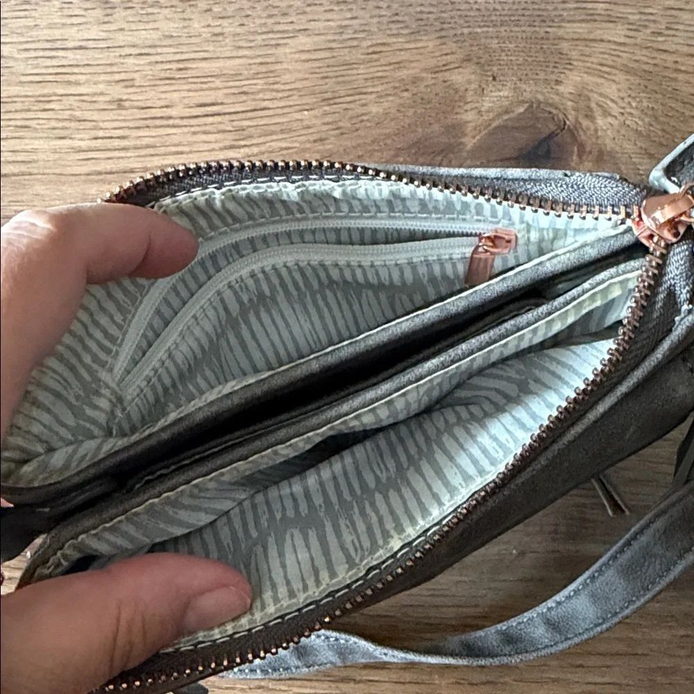 Crossbody Women's Grey Small Purse